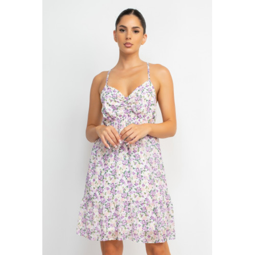 Double Strap Back Mini Dress