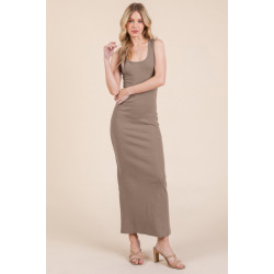 Sleeveless Rib Maxi Dress