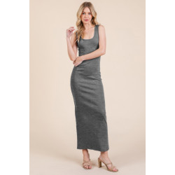Sleeveless Rib Maxi Dress