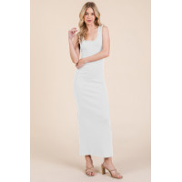 Sleeveless Rib Maxi Dress