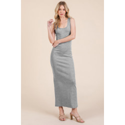 Sleeveless Rib Maxi Dress