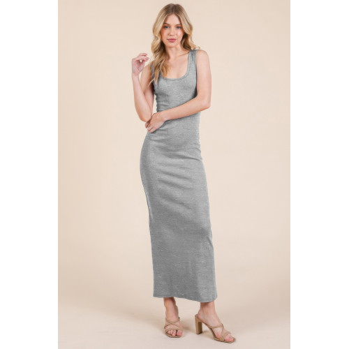 Sleeveless Rib Maxi Dress
