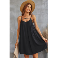 Sleeveless A Line Spaghetti Strap Dress