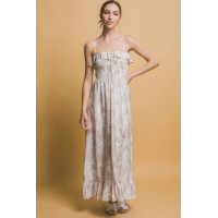 Smocked Floral Maxi Dress