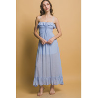 Smocked Ruffle Maxi Dress