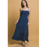 Smocked Ruffle Maxi Dress