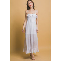 Smocked Ruffle Maxi Dress