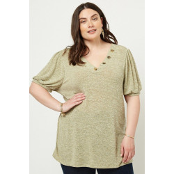 Knit V-neck Top