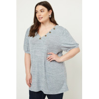 Knit V-neck Top
