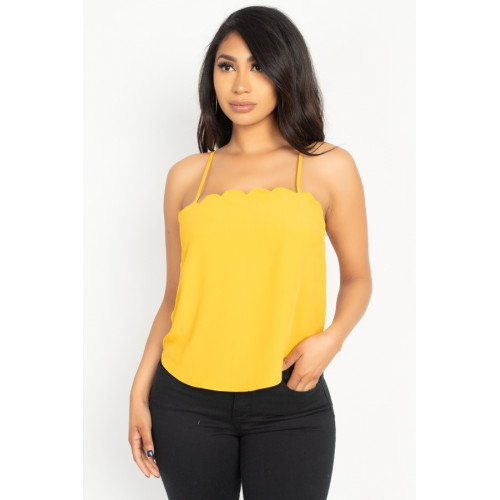 Scallop Opening Cami Top