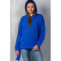 Uneven Hem Graphic "venice" Pullover Hoodie
