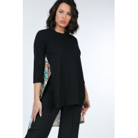Asymmetrical Print High Low Top