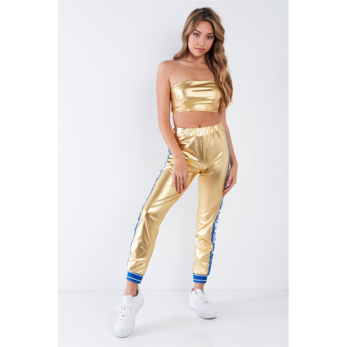 Metallic Gold Toxic Girl Strapless Track Set