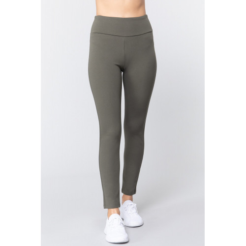 Waist Band Long Ponte Pants