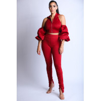 Puff Sleeve Hoodie Set