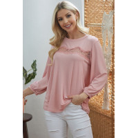 Laced See Through Longsleeve Top