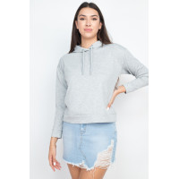 Self-tie Drawstrings Hoodie