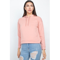 Self-tie Drawstrings Hoodie