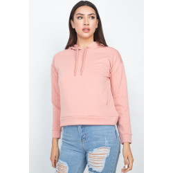 Self-tie Drawstrings Hoodie