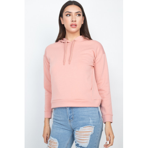 Self-tie Drawstrings Hoodie