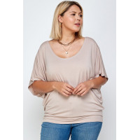 Solid Knit Top, With A Flowy Silhouette