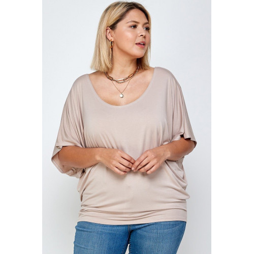 Solid Knit Top, With A Flowy Silhouette