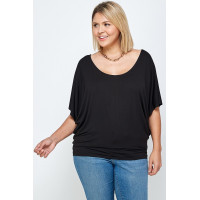 Solid Knit Top, With A Flowy Silhouette