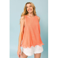 A Baby Pleated Sleeveless Top