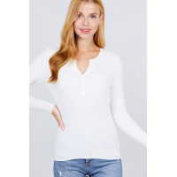 Viscose Henley Sweater
