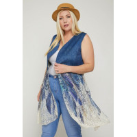 Sleeveless, Lace Cardigan