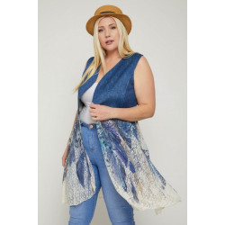 Sleeveless, Lace Cardigan
