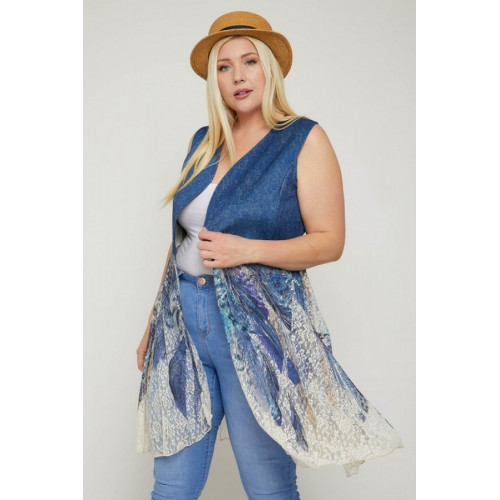 Sleeveless, Lace Cardigan