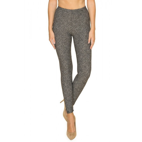 Multi Print, Full Length, High Waisted Leggings In A Fitted Style With An Elastic Waistband