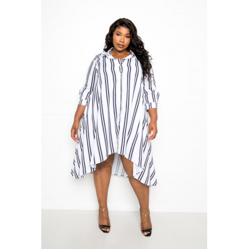 Stripe Shirt Dress