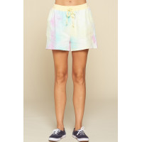 Tie-dye Printed Jersey Shorts