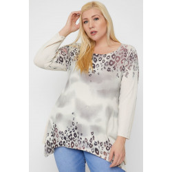 Geometric/tribal Sublimation Print Tunic Top