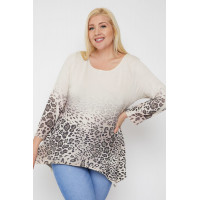 Geometric/tribal Sublimation Print Tunic Top