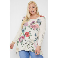 Geometric/tribal Sublimation Print Tunic Top