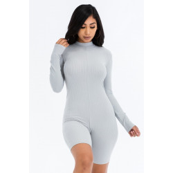Ribbed Knit Romper