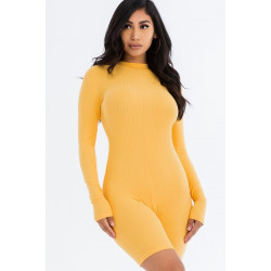 Ribbed Knit Romper