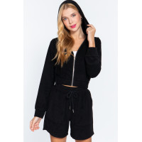 Hoodie Terry Towelling Jacket