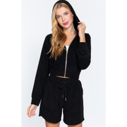 Hoodie Terry Towelling Jacket