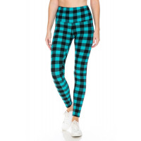 5-inch Long Yoga Style Banded Lined Tie Dye Printed Knit Legging With High Waist
