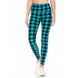 5-inch Long Yoga Style Banded Lined Tie Dye Printed Knit Legging With High Waist