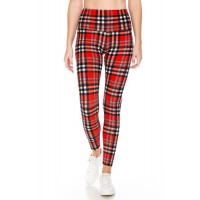 5-inch Long Yoga Style Banded Lined Tie Dye Printed Knit Legging With High Waist
