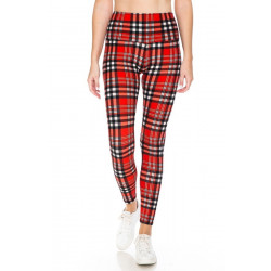 5-inch Long Yoga Style Banded Lined Tie Dye Printed Knit Legging With High Waist