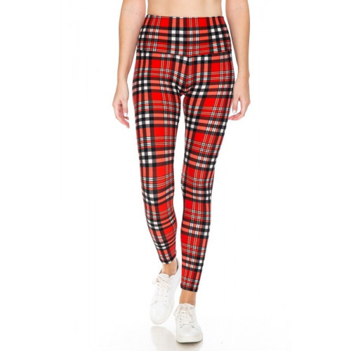 5-inch Long Yoga Style Banded Lined Tie Dye Printed Knit Legging With High Waist