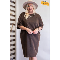 Mineral Washed Loose Fit Dress