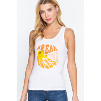 Screen Print Knit Tank Top