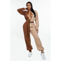 Long Sleeve Oversized Cozy Shirt Jumpsuit